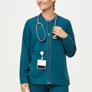 Chaquetas Quirúrgicas Personalizadas con Logotipo, de Poliéster y Rayón, para Salón de Belleza/Hospital, Uniformes Médicos para Enfermeras, Chaquetas para Mujer - Product Image 5