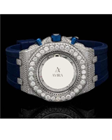 Montre de luxe la plus vendue en acier inoxydable avec mouvement à quartz, cadran en verre, diamants et moissanite, résistance à l'eau 10m, date automatique