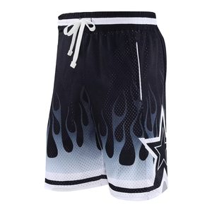 Shorts en maille unisexe personnalisés, respirants, à séchage rapide, pour la course à pied, le basketball, les activités sportives, avec taille élastique, OEM ODM - Product Image 5