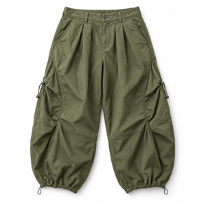 Pantalones de Verano Casuales de Cintura Elástica con Cordón, Pierna Recta, Bolsillos Laterales y Dobladillos Abiertos, Personalizables al por Mayor con Etiqueta Propia - Product Image 4