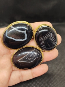 Pierre précieuse la plus vendue avec base en laiton pour la fabrication de bagues, composants de bijoux en pierre naturelle pour créer des designs uniques. - Product Image 2