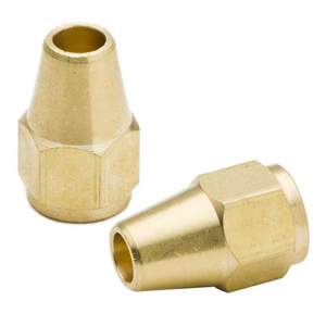 Tuerca de conexión larga de latón forjado de 3/8" y 1/2" clásica superior personalizada para tuberías - Product Image 2