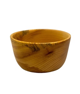Tazón de madera profunda en pino de Weymouth Tazón de fruta blanca - Product Image 1