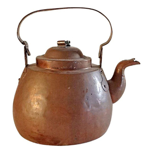 Bouilloire en cuivre écologique avec poignée et couvercle, bienfaits ayurvédiques pour la santé, pour la cuisine, la table, le service du thé et du café - Product Image 4