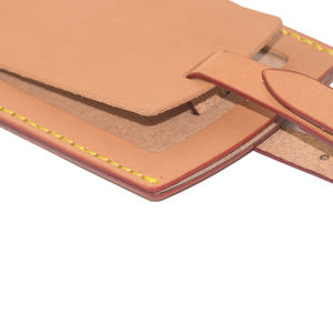 Étiquette de bagage personnalisée en cuir PU pour mariage, étiquette de valise de voyage en cuir, étiquette de sac à main, étiquette de bagage en gros - Product Image 6