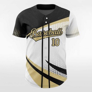 Camiseta de Béisbol Sublimada Ligera y Transpirable, Diseño Personalizado a Todo Color, Cierre de Botones, Top Deportivo para Hombre y Jóvenes - Product Image 2