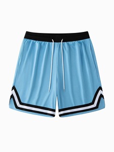 Custom Printed Logo Front Plaid <b>Pattern</b> Basketball <b>Shorts</b> Drawstring Closure Anti-Wrinkle Quick Dry 100% Polyester <b>Mens</b> - Product Image 5