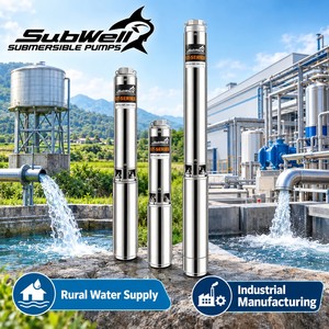 ปั๊มจุ่มใต้น้ำหลายระดับสแตนเลส SubWell รุ่น ST-Series 2 แรงม้า แรงดันสูง สำหรับจ่ายน้ำอุตสาหกรรม - Product Image 1