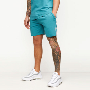 Men's Summer Fashion Short Sleeve Sportswear Ink Print T Shirts Shorts 2 <b>PC</b> <b>Sets</b> Men Casual Sports Suits Male Clothing - Product Image 4