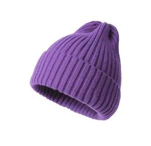 Elegant Unisex Solid Color Knit Beanie Hat 100% Polyester <b>Winter</b> <b>Cap</b> Street Style Adjustable 56-58CM Head Circumference - Product Image 4