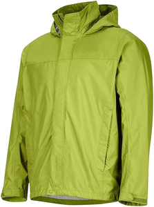 Veste coupe-vent imperméable à capuche pour homme, légère, unie, verte, décontractée, pour l'extérieur, fermeture éclair, en polyester, pour l'automne - Product Image 4