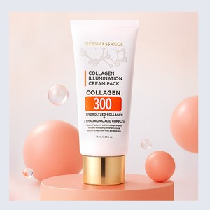 มาส์กหน้า Dermarssance Collagen Illumination Cream Pack ผลิตในเกาหลี 75 มล. ไฮยาลูรอนิก แอซิด เปปไทด์ - Product Image 5