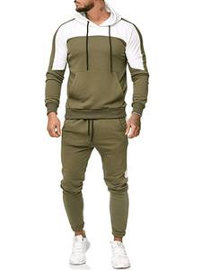 Conjunto Deportivo de Felpa con Capucha, de Poliéster/Algodón, Color Sólido, Corte Regular, para Hombre, Fabricado en Pakistán, Top y Pantalones Joggers - Product Image 5