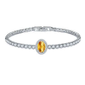 Designer <b>Iced</b> <b>Out</b> Moissanite Tennis Bracelet Oval Emerald And Diamond Halo <b>Chain</b> Link Design Fine Fashion Diamond Bangle - Product Image 4