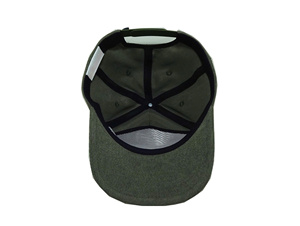 Casquette de baseball en velours côtelé vert olive vierge, 6 panneaux, personnalisable avec logo, style Dad Hat, non structurée, profil bas, pré-courbée, vente en gros - Product Image 3