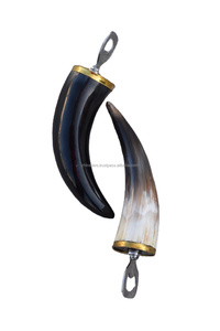 ที่เปิดขวดทำจากเขาควายขัดเงาอย่างดี ปลายทองเหลือง สีธรรมชาติ งานฝีมือสุดหรู เหมาะเป็นของขวัญสำหรับบาร์และร้านอาหาร - Product Image 3