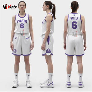 Uniformes de Baloncesto de Nuevo Diseño, Jersey de Baloncesto de Secado Rápido, Conjunto de Uniforme de Baloncesto Sublimado, Vafir - Product Image 1