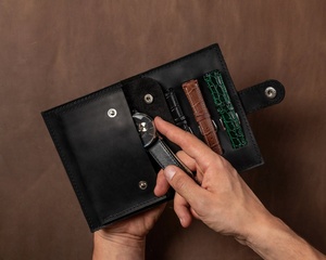 ซองหนังและเคสสายรัดข้อมือที่ใส่นาฬิกาแบบม้วนได้เองสำหรับการเดินทาง LWP-0007ของขวัญส่วนบุคคล - Product Image 5