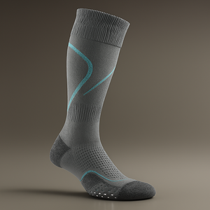 Chaussettes pour hommes jetables en coton respirant, non tissées, personnalisées avec logo, de haute qualité, imprimées, bicolores, pour l'été, à compression - Product Image 6