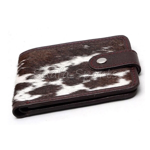 Portefeuille en cuir de vache véritable sur mesure, logo personnalisé, vente en gros, portefeuilles de marque en cuir de vache véritable - Product Image 2