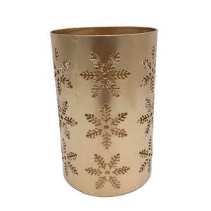 Décoration de noël couleur marron verre renne en relief support votif Design de luxe pot de bougie pour décor de table - Product Image 2