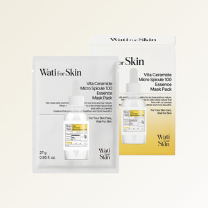 แผ่นมาส์กหน้าเกาหลี Whatiforskin Vita Ceramide micro Spicule 100 Essence Face Mask 10 ชิ้น แผ่นมาส์กหน้า บำรุงผิวกระจ่างใสแบบเกาหลี - Product Image 1