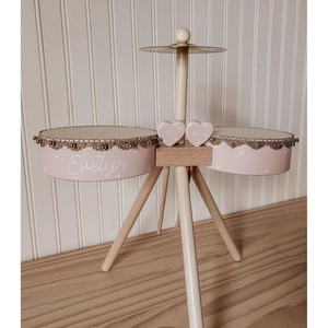 Juego de Batería de Madera Personalizado para Niños con Nombre, Diseño de Estrellas Azules Cooper, Organizador de Juguetes con Soporte, para Uso en el Dormitorio - Product Image 4