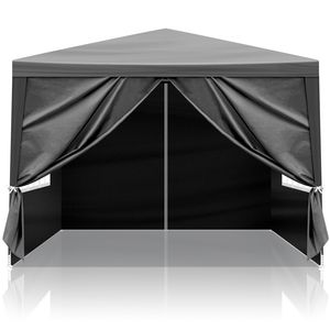 Gazebo Impermeabile 3x3m per Eventi all'Aperto - Tenda Nera per Matrimoni, BBQ e Catering - Product Image 6