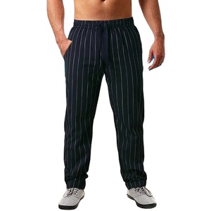 Custom <b>Men</b> <b>Pinstripe</b> Jogger Pants Wholesale Casual Slim Fit Drawstring <b>Trousers</b> Fashion Streetwear Sweatpants Manufacturer - Product Image 3