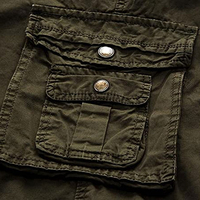 Nouveau short cargo camouflage en toile pour homme, style streetwear, coupe ajustée, multi-poches, imperméable, 100 % coton respirant, été