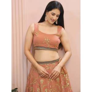 Alluring Pink Georgette Sequins Event Wear Lehenga Choli for Women - Product Image 1