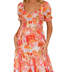 Vestido Maxi Floral para Mujer, Vestido Casual de Cintura Alta - Product Image 4