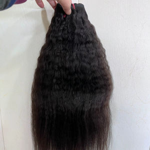 Cabello Humano Virgen Remy Indio Directo de Fábrica, Teñido, Liso Sedoso con Ondas, Decolorado, de Alta Calidad para Extensiones - Product Image 1