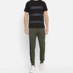Pantalons de survêtement personnalisés de haute qualité pour hommes, en coton uni, style décontracté, vente en gros - Product Image 2