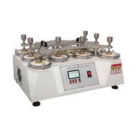 Darsen DS-412D8 Probador de Abrasión y Borboto Martindale de 8 Cabezas, Máquina de Prueba de Resistencia al Desgaste y Borboto Textil, 1% de Precisión, 700W