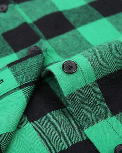Men's Dip Dye Plaid Flannel <b>Shirt</b> Full Sleeve Cotton Autumn Style <b>Shirts</b> & Tops with customize logo of your choice - Product Image 5
