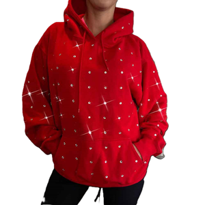 Streetwear Acid Washed men's <b>hoodies</b> Puff Printing Oversize Men Hoodie Designer Heavyweight <b>Rhinestone</b> <b>Hoodies</b> - Product Image 4