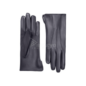 Gants longs en fourrure pour femmes, doux, chauds, luxueux, mode hiver, en cuir, prix bas - Product Image 6