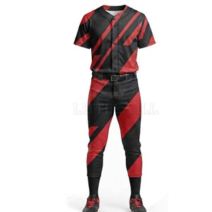 Ensemble d'uniformes de baseball haut de gamme, maillot et pantalon personnalisés, imprimés par sublimation, polyester respirant, vêtements de sport pour équipes, entraînement et compétition - Product Image 5