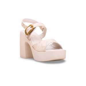 Sandale à talon formel fauve PU0263 - Product Image 2