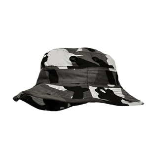 Unisex Camouflage Bucket Hat Outdoor Fishing Hunting Tactical Summer <b>Cap</b> Breathable <b>Waterproof</b> Canvas Multi-Panel Style - Product Image 2