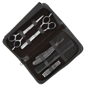 Wholesale Hairdressing Salon Barber Kit With Comb and Clip Best Quality Black Color <b>Razor</b> Salon Hair Kit - Product Image 5