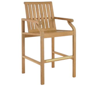 Chaise en teck de bonne qualité, idéale pour l'extérieur, robuste et durable, au style moderne. - Product Image 2