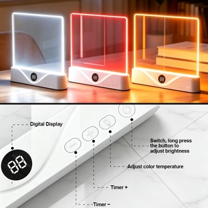 Custom OEM Eye <b>Light</b> <b>USB</b> Rechargeable <b>LED</b> Reading Lamp Dimmable Brightness for Bedroom Home <b>LED</b> Flat Book <b>Light</b> 620 nm red - Product Image 6