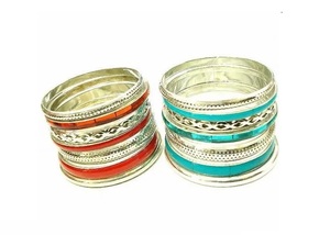 Conjunto de Brazaletes de Cristal Grabado con Flores, Chapado en Oro, para Mujer, Joyería para Bodas y Fiestas - Product Image 2