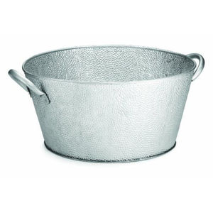 Increíble Cubeta Ovalada de Acero Galvanizado para Hielo, Enfriador de Bebidas para Fiestas, Eventos y Hogar, Portavasos Metálico con Asas - Product Image 1