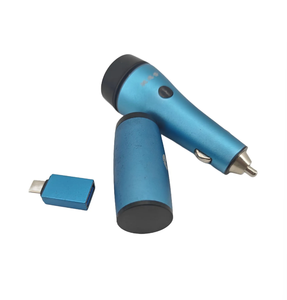 อุปกรณ์สตาร์ทรถยนต์พกพาแบบ USB สีน้ำเงิน ตัวเร่งจุดระเบิดโลหะแบบมือถือ พร้อมที่ชาร์จสำหรับยานพาหนะ - Product Image 1