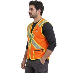 Chaleco de Seguridad Duradero para Hombre, Alta Visibilidad, Reflectante, Ropa de Trabajo Ligera, Ajuste Cómodo, Construcción, Seguridad - Product Image 4