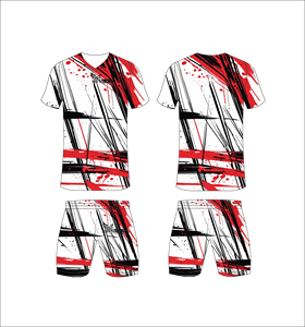 Conjunto de Uniforme de Fútbol Sublimado Personalizado, Diseño Geométrico Rosa y Gris, Transpirable, de Secado Rápido, Camiseta de Fútbol para Hombre y Niño - Product Image 4
