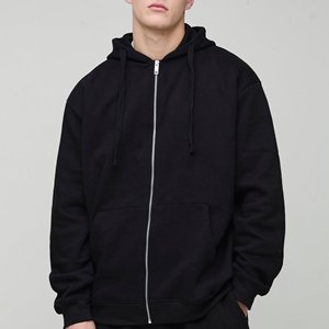 Sudadera con Capucha 100% Algodón, 400 GSM, Gruesa, para Hombre, Talla Grande, Hombros Caídos, Informal, Invierno, Color Sólido, Bordado Personalizado - Product Image 6